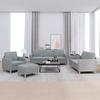 VidaXL 4-piece Sofa Set with Cushions Light Grey Fabric 3202062