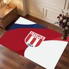 Stoke City Football Print Crystal Velvet Rug, Comfortable Water Absorbent Non Slip Indoor Floor Carpet