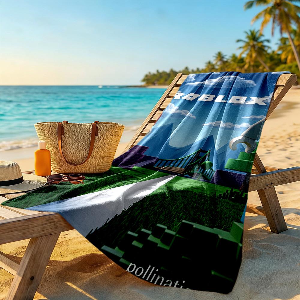 Roblox Beach Towel Super Soft & Absorbent Comfortable Lightweight