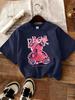 Cute Bear With Serious Injuries Prints T-Shirts Women Basics O-Neck Short Sleeve Tops Loose Soft T Shirts Summer Womans Clothes