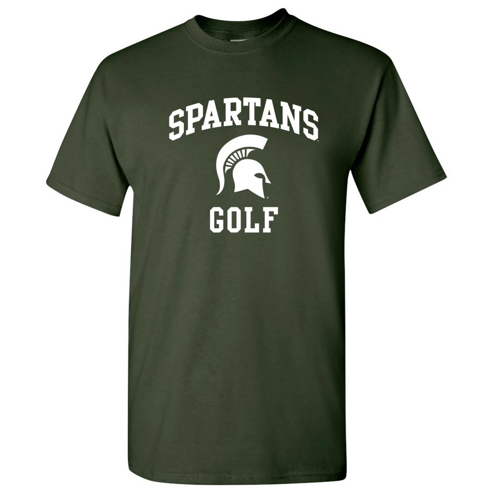 Michigan State Spartans Arch Logo Golf T-Shirt - Forest 3XL