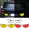 2pcs Funny Eyes Car Motorcycle Stickers Helmet Fairing Rear Window Decoration Decal Electric Car Motorcycle Reflective Stickers