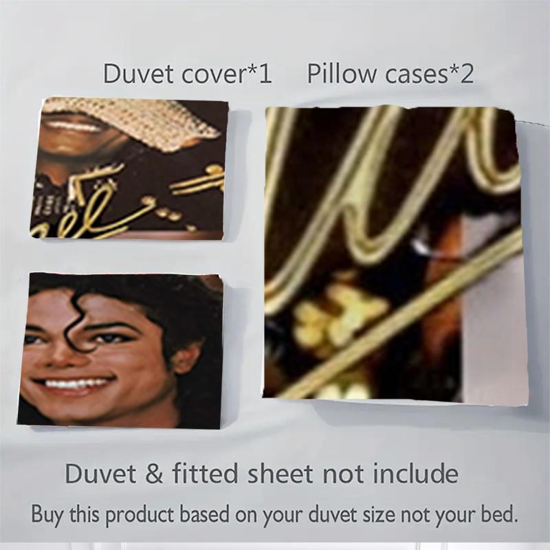 3Pcs Michael Jackson Collage Bedding Sets For All Sizes New 3D Printed Bed Cover Comforter Duvet Cover Pillowcase Bedroom Decoration