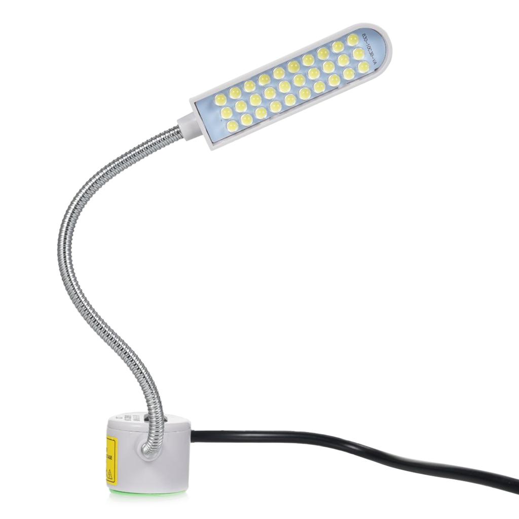 2PCS 30LEDs Symaskinslampa Magnetisk bas LED-ljusarmatur Flexibelt böjbart rör för