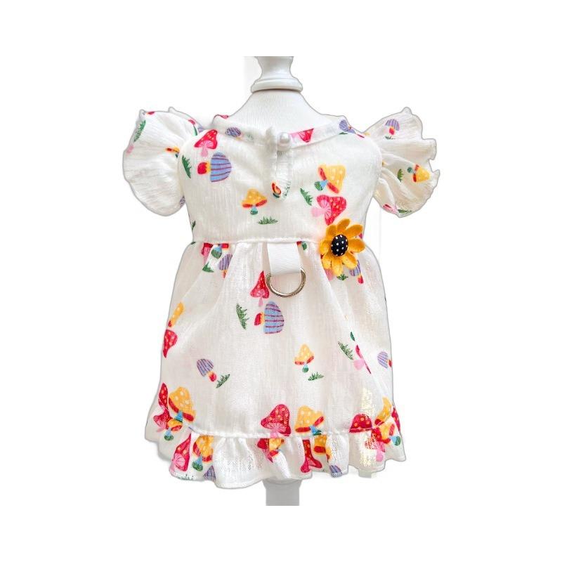 Pet Cats Can Be Taken Out. Love Summer Dresses Dog and Cat Supplies Corgi Dog Clothes and Accessories