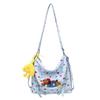 New DCLOUD Nylon Crossbody Bag Women's Yellow/White/Blue TBT232
