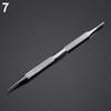 Non-Slip Stainless Steel Pimple Popper Acne Blackhead Removal Needle Tool Silver