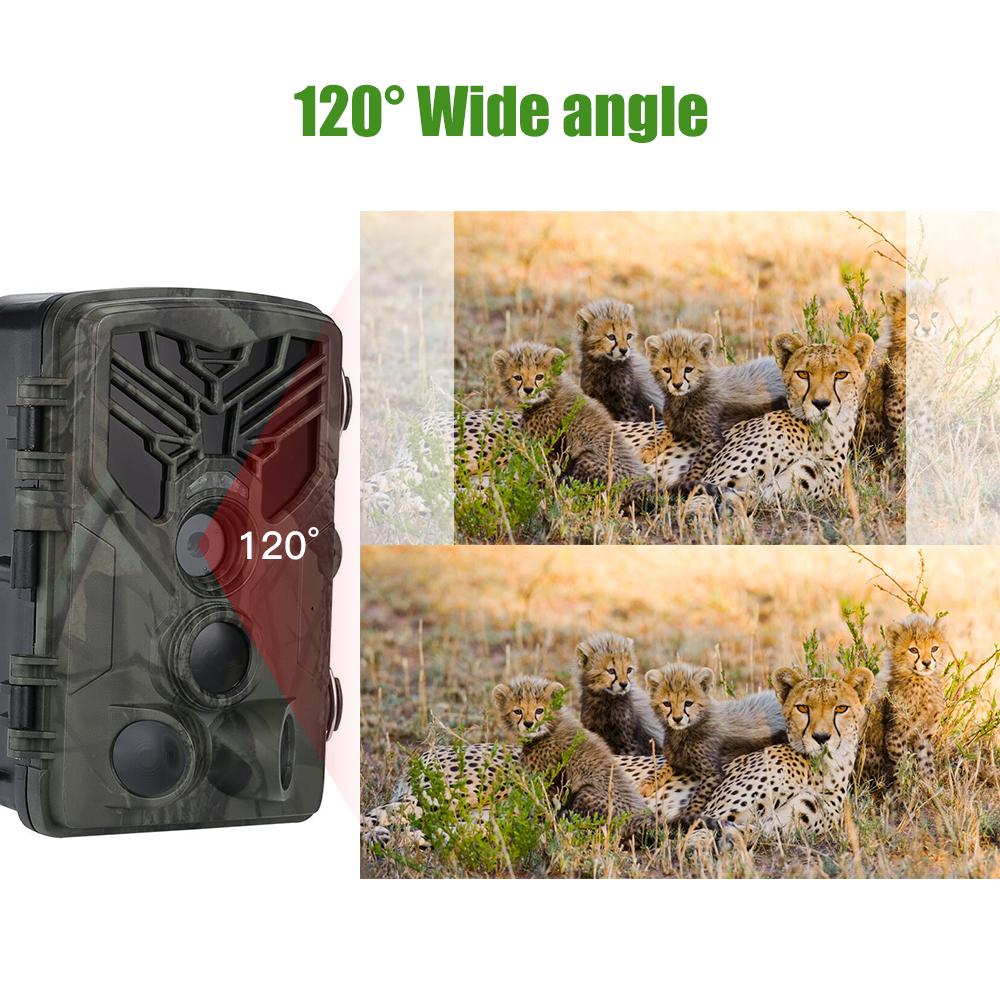 Trail Kamera Wi-fi BT Jagd Kamera 20MP 1080P 120 grad Winkel Outdoor Wasserdicht Infrarot