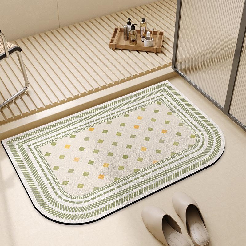 

Nordic Light Luxury Non-Slip Diatomaceous Earth Bath Mat - Quick Dry, Water Absorbent, Stain Resistant Foot Pad for Bathrooms 40*60cm