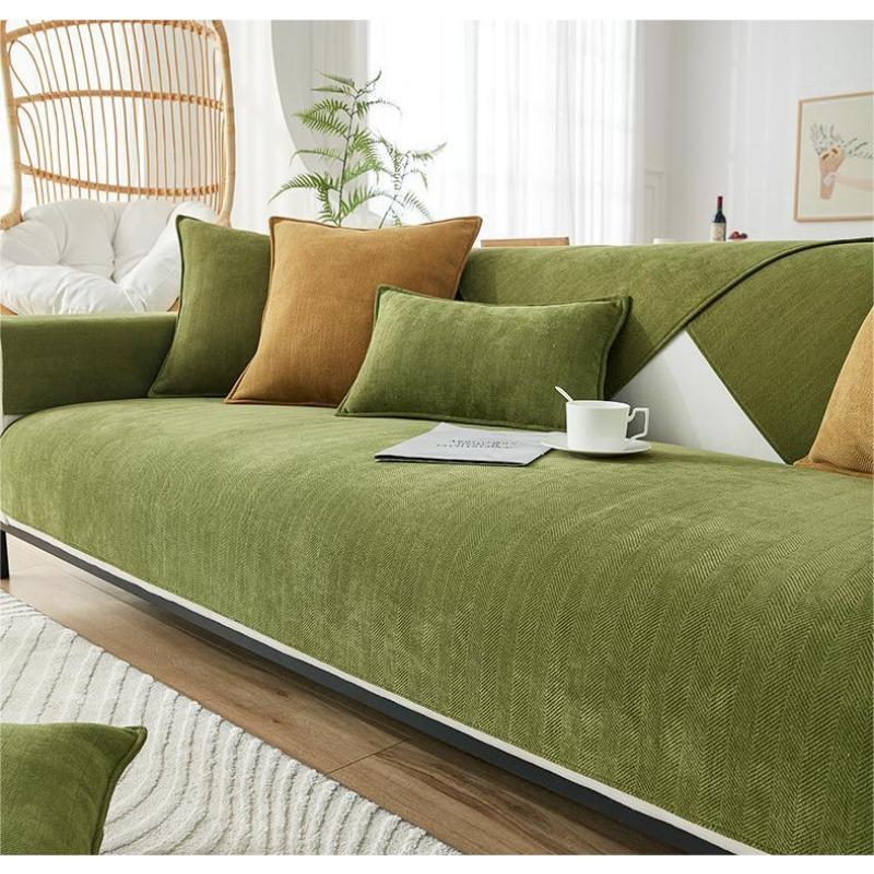 Chenille Light Luxury High-End Sofa Cushion Cushion Cover Cloth Four Seasons Universal Non-Slip All-Inclusive Universal Cover Sofa Cover Slipcover