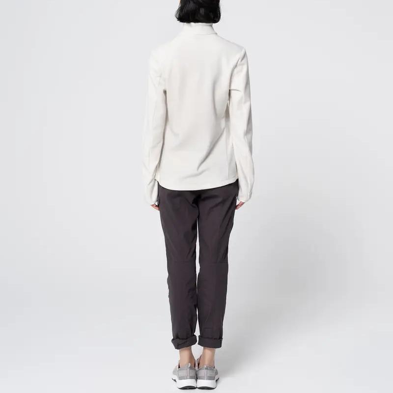 DECATHLON QUECHUA MH100 Mountain Hiking Plus Fleece Jacket Women's Moonrock Grey/Beige White