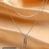 925 Silver-Plated Layered Summer Necklace - Minimalist & Versatile Clavicle Chain for Women (2021 Design)