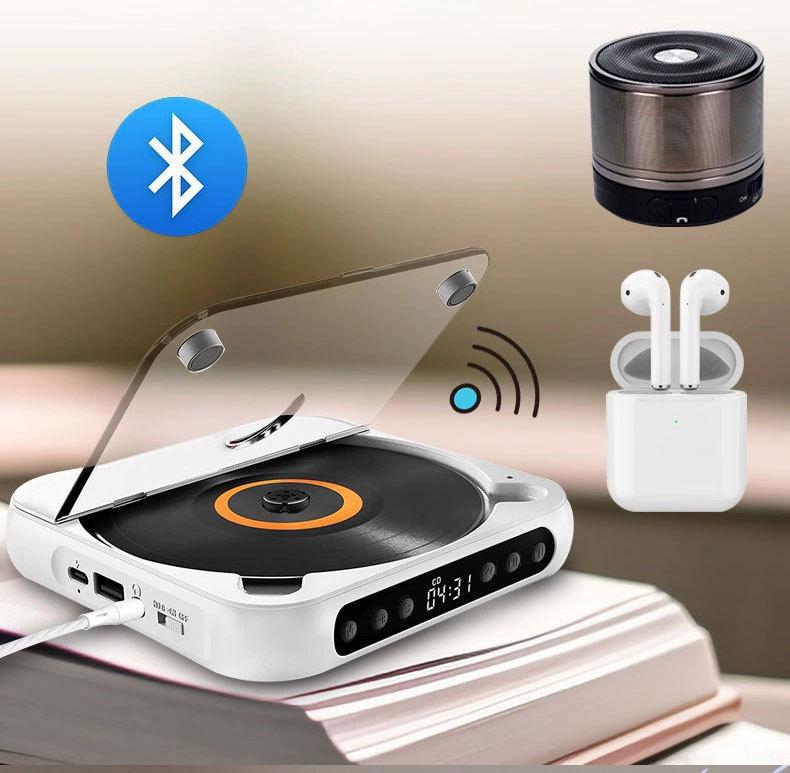 Portable Mini CD Player for Students - Simple English Learning and Audio Disc Playback