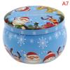 Christmas Candle Jar Christmas Scented Candle Tin Jar Wax Plant Candle Gift Box