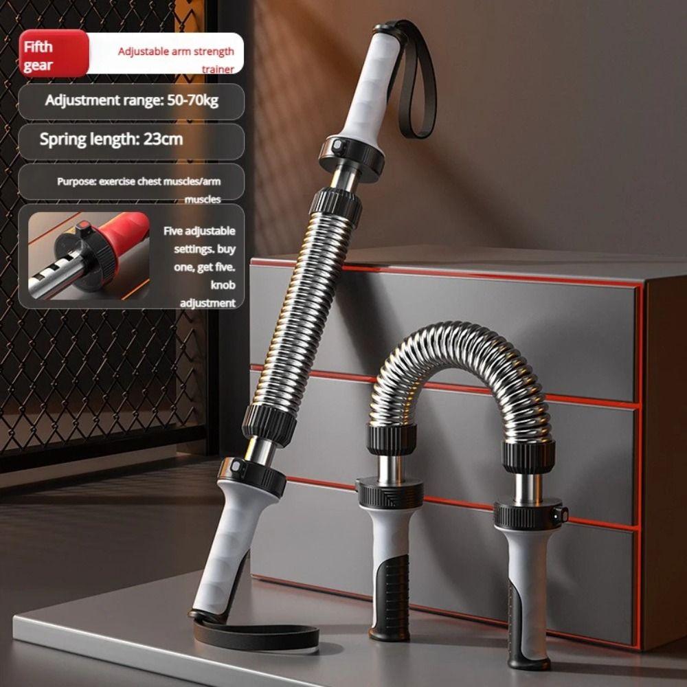Non-slip Handle Spring Arm Strengthener Ergonomic Fitness Power Twister Bar Upper Arm Muscle