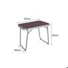 Folding Table - MARBUENO - 60 X 40 X 50 Cm - Foldable - Outdoor - Cleaning with a Damp Cloth