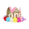 Baby Birthday Party Hat Crown 1 2 3 Year Baby Girl Princess Crown Headband Baby Shower First 1st Happy Birthday Party Decor Kids