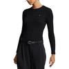 Polo Ralph Lauren SS23 Solid Color Embroidered Cable Knit Sweater Women sweater Black WMPOSWENC020663-001