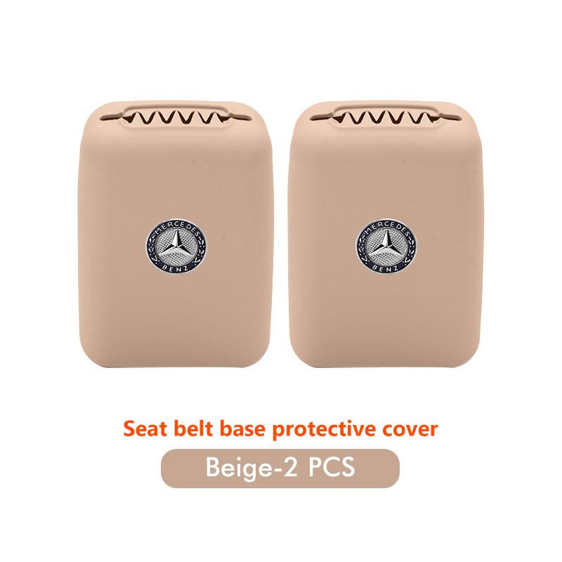 CQN1 For Benz Car Seat Belt Buckle Cover Anti-Scratch Protector Clip Car Accessories Interior W202 W212 W126 W140 W168 W177 CLS GLE