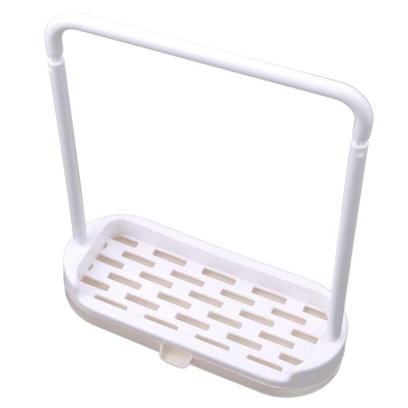 2-in-1 Bathroom Kitchen Utensil Towel Storage Rack Box Sponge Soap Rag Holder