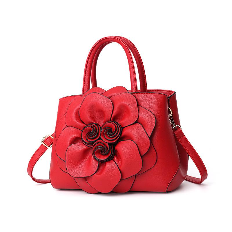 Women's Flower Handbag Shoulder Crossbody Bag,Cute Large Capacity Bag