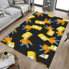 Bart Simpson Carpet For Playroom Bedroom Living Room Sofa Home Decorkids Game Area Rug Nonslip Floor Mat