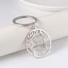 Custom Keychain Personalized Tree of Life Key Chain For Men Stainless Steel Key Ring Jewelry Boyfriend Christmas Gift