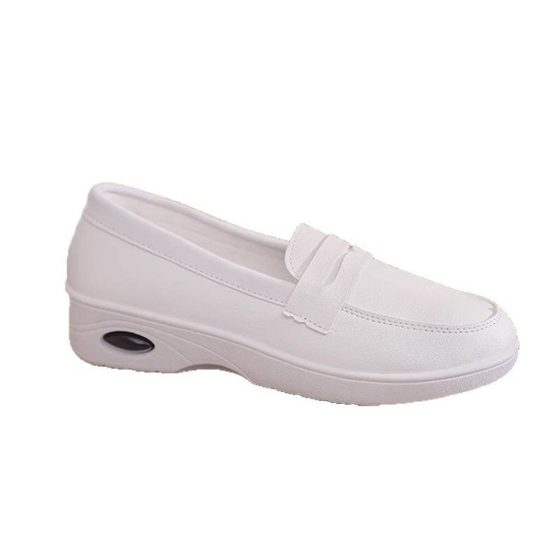 Nurse Shoes, Women's Soft Soles, Breathable and Not Tired, One Foot Pedal Single Shoes, White Shoes, Autumn Medical Special Shoes, White Shoes
