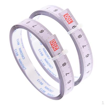 2 Pieces Miter Track Adhesive Metric Ruler
