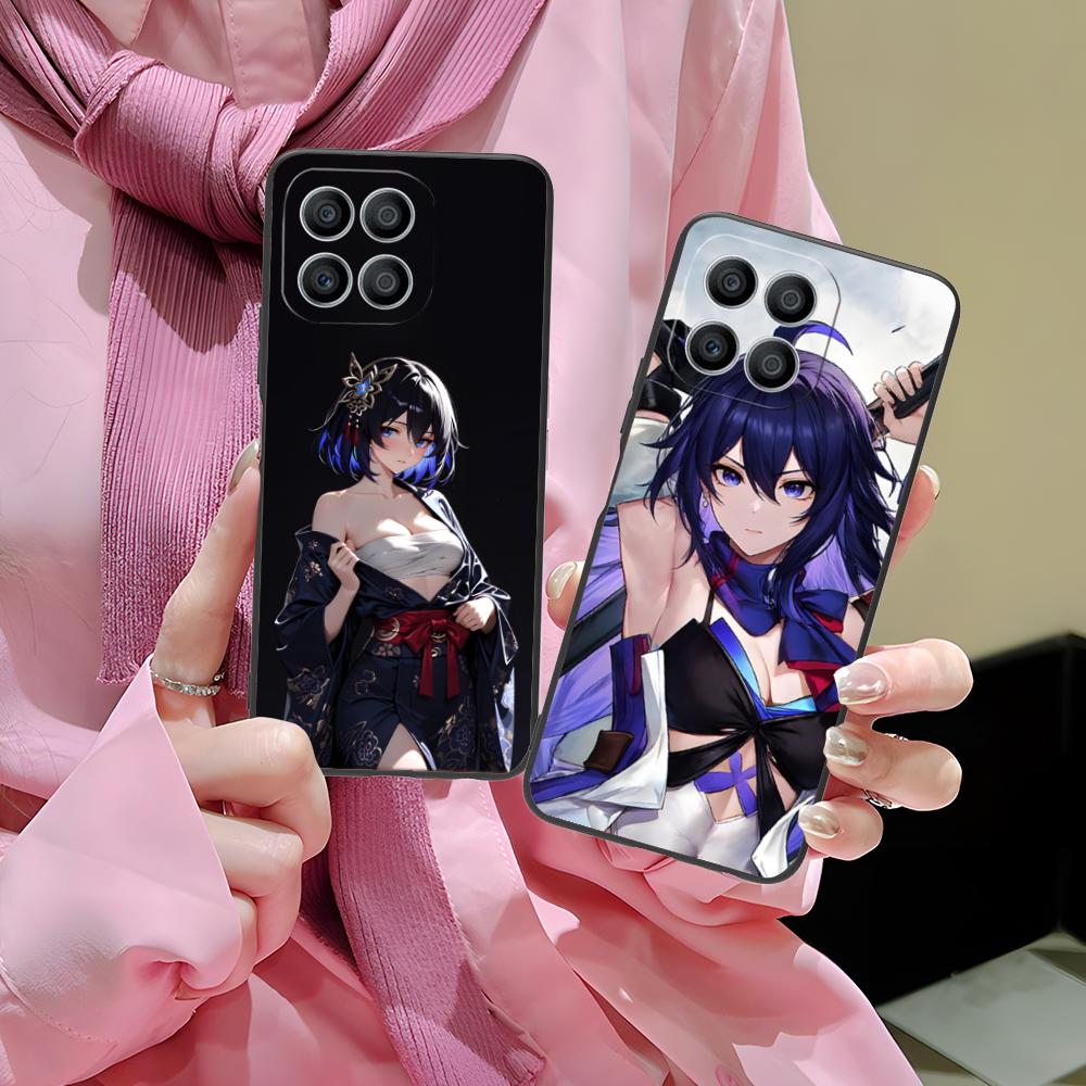 HSR Seele Matte TPU Mobile Phone Case for Honor 90 80 70 60 50 30 20 10 9 8 7 Pro S SE Lite 5G Colorful Printing Cover