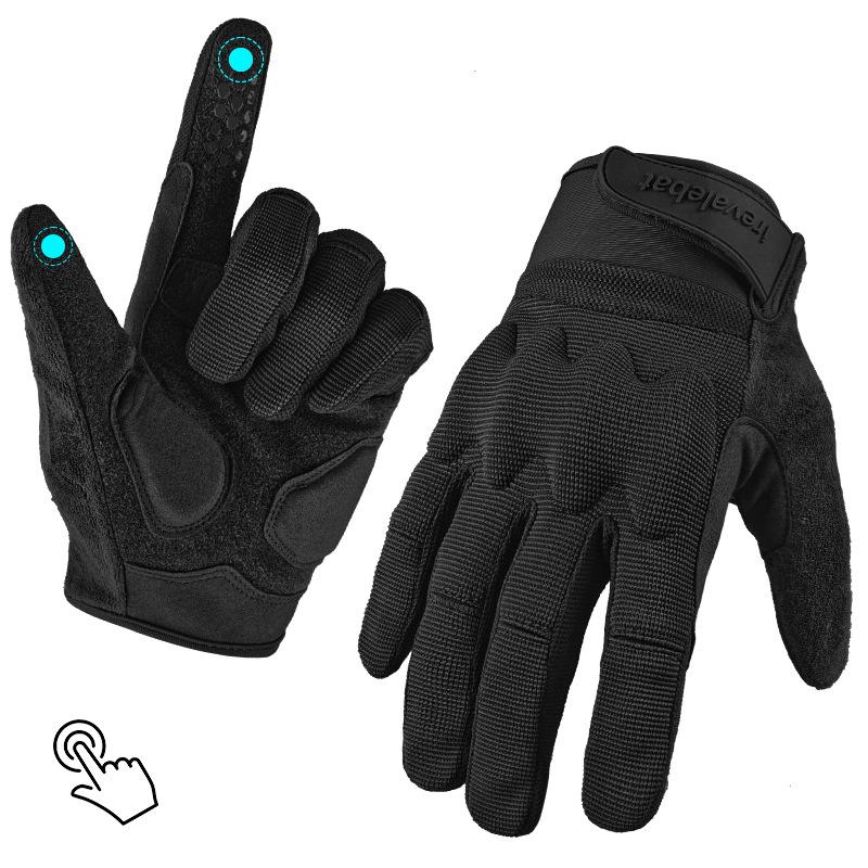 Motorcycle Anti slip Wear-resistant Mountain Climbing Anti Fall Five Finger Touch Screen Wear Resistant Military Fan Combat Gloves
