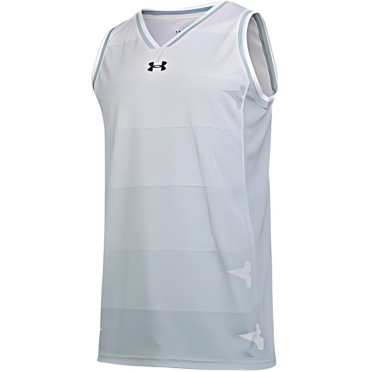 Under Armour Gradient Basketball Knit Training Vest Men Tops White 21500106-100