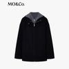 MO&Co. Women's Structured Faux Two-Piece Double-Faced Wool Coat