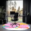 Peppa Pig Printed Round Rug Carpet Chair Rug Area Rug Entryway Doormats,for Office Chair Living Room Bedroom Kitchen Room.