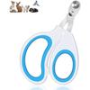 Nail Clippers for Animals - Professional - Positioning Hole - For Cats and Small Dogs - White
