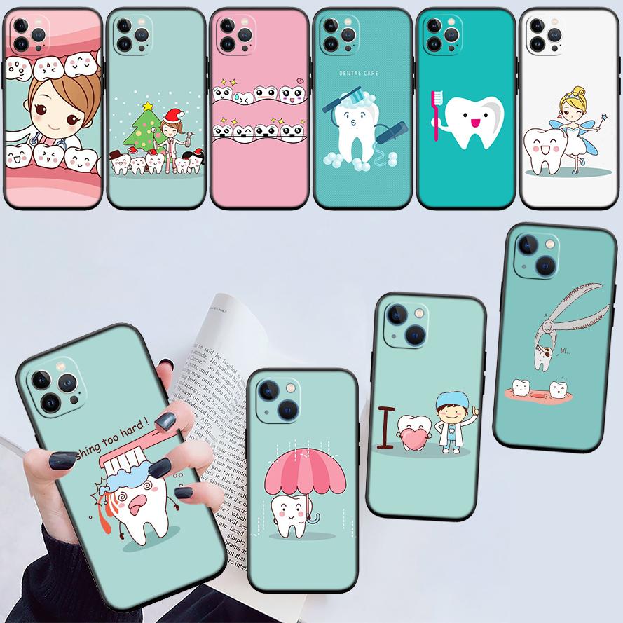 NH43 Teeth Dentist Tooth Phone Case for OPPO A40 A60 A80 A15 A16 A16K A12 A17 A17K A54 A54S A53 A53S A55 A56 A57 A98 F23