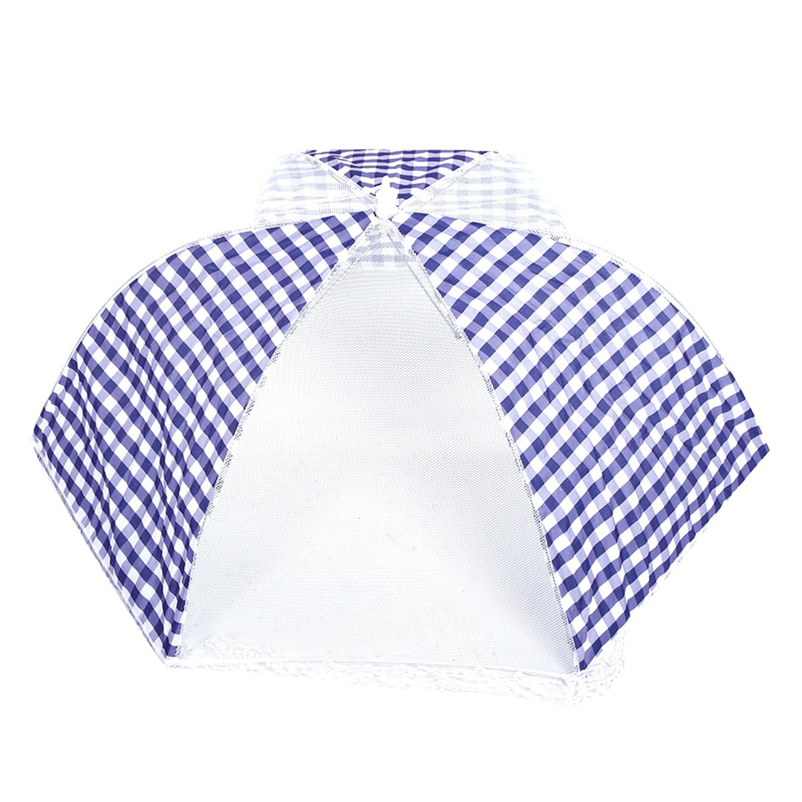 

Collapsible Food Umbrella Cover Up Dome Mesh Fly Wasp Insect Net BBQ Picnic Blue