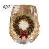 Feestelijk Ritueel Eetkamer Accessoire 330ML Kerst Glas Waterbeker, Krans/Kerstman/Hert/Kousen/Sneeuwman Patroon Feestelijk Glaswerk Seizoensgebonden