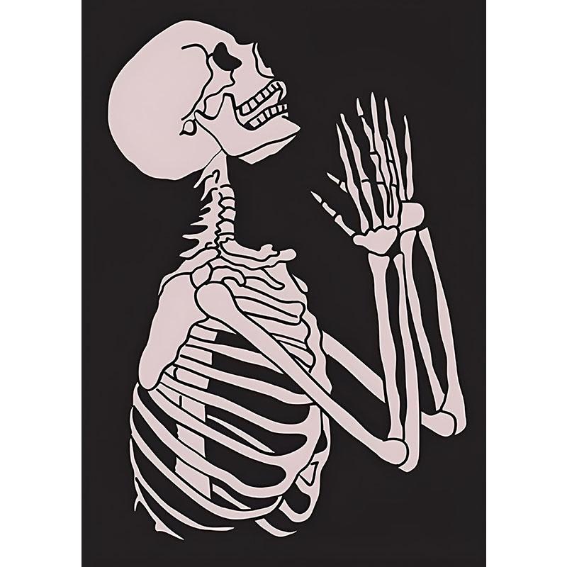 

Розовый Хэллоуин Призрак Скелет Ведьма Картина Печать Холст Плакат Скандинавское Настенное Искусство Картина для Подарка Гостиная Домашний Декор Cuadro 21x30cm No Framed