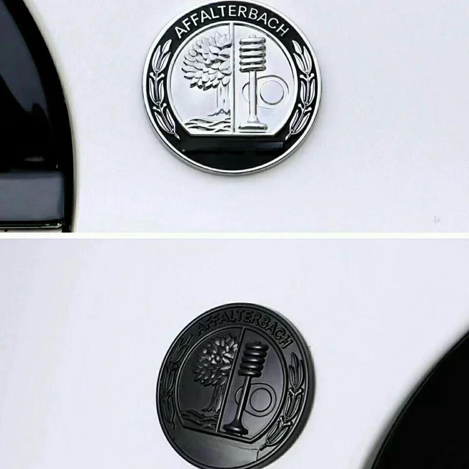 C200 E200 Für Mercedes Benz Auto Tür Fenster Plakette Für AMG Motorhauben Aufkleber 65mm AFFALTERBACH AMG Emblem Aufkleber für Mercedes Benz