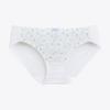 Yeseu Flower Print Lace Hem Panties_White