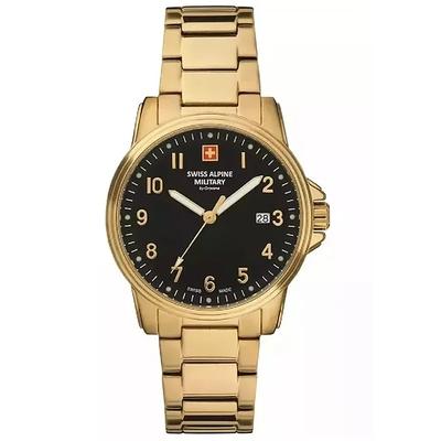 Relógio Feminino Leader Dourado Aço Inoxidável Mostrador Preto Quartzo 7711.1117 100M