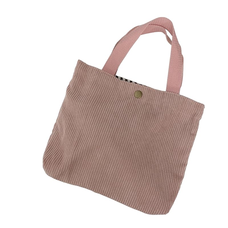

[Lutesa] tote bag ladies Plain color handbag bag Smaller lightweight sub bag Going out casual Rich in colors (pink)