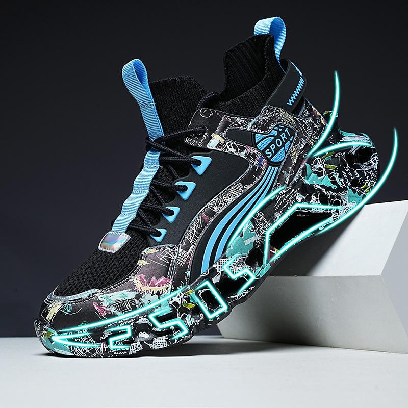 Men's shoes summer breathable 2025 new sports shoes men's mesh spring casual shoes lightweight shock-absorbing running shoes