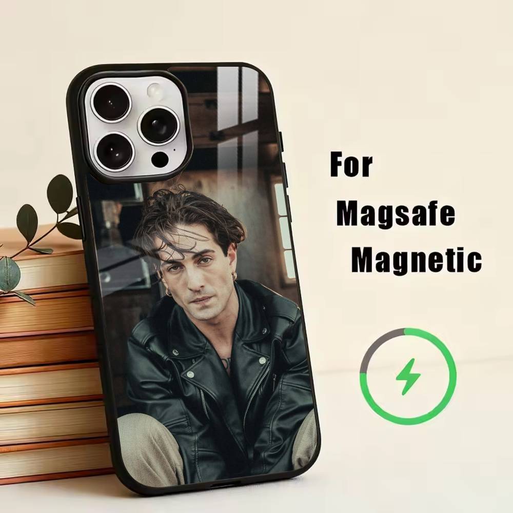 

Man-D-Damiano David Phone Case For iPhone17,16,15,14,13,12,11 Plus,Pro Magnetic with Magsafe Wireless Charging iPhone13