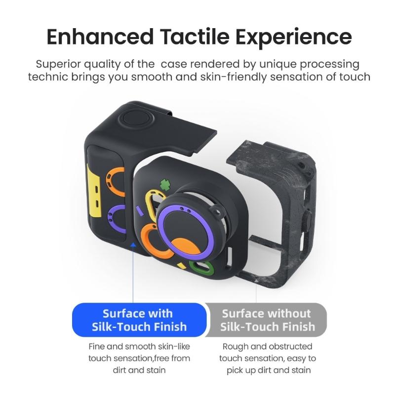 Shockproof Silicone Cover With Quick Release Mount for Go Ultra Camera Accessories AntiSlip Protective Case