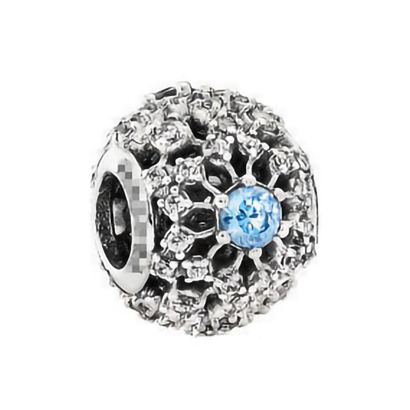 Nowy Miedziany Niebieski Kolor Koralik Łapa Lotosu Gwiazda Wiszący Amulet Pasuje do Oryginalnej Bransoletki 3mm DIY Prezent Urodzinowy Wykwintna Biżuteria