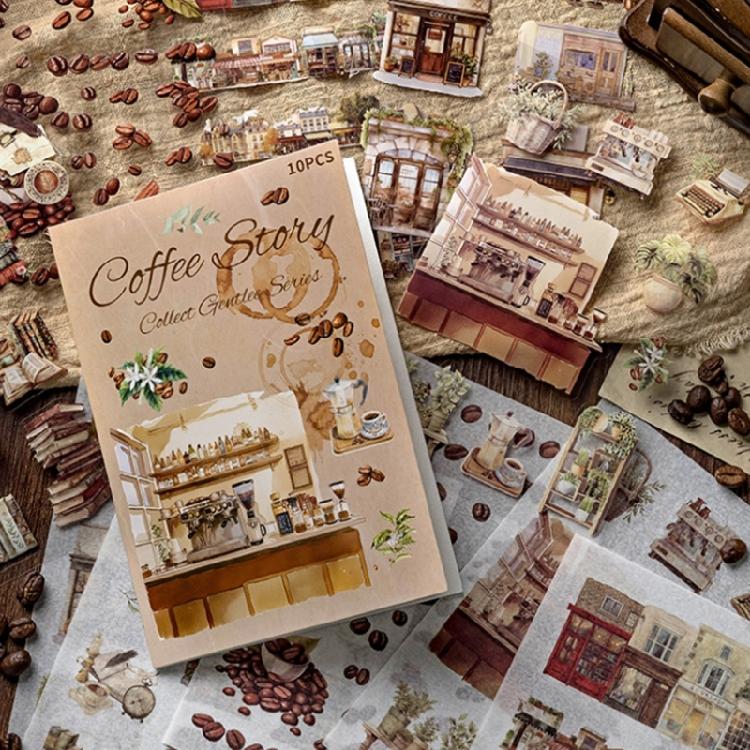 Photocard Scrapbooking Sticker Adhesive Cartoon Sticker Book for Photocards Journal Decoration