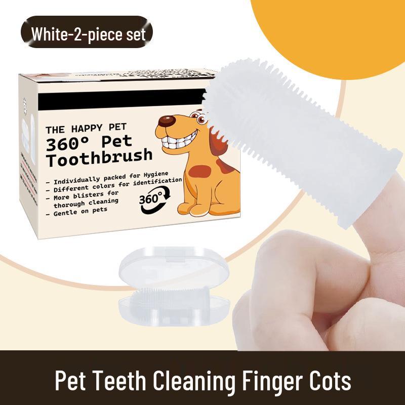 Silicone Pet 360° Finger Toothbrush for Dogs and Cats