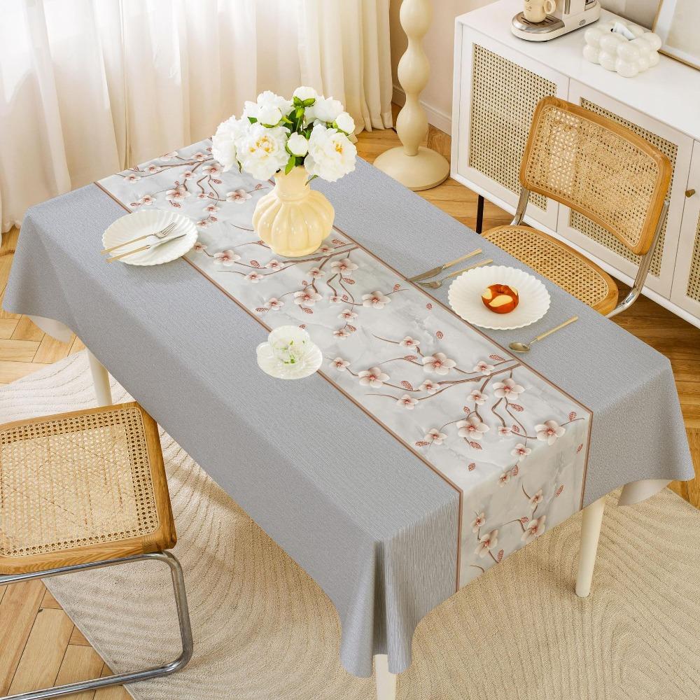 Vintage Chinese-style Tablecloth Thickened Dessert Table Cover Floral Tablecloth  Wedding